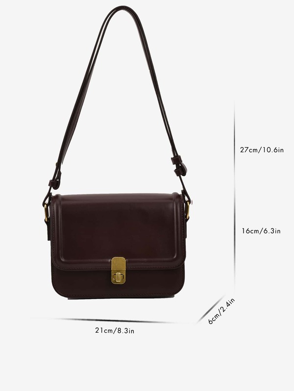 クラシックレザーフラップショルダーバッグ – 静寂の気品を纏うドエレガンス - 画像 (3)